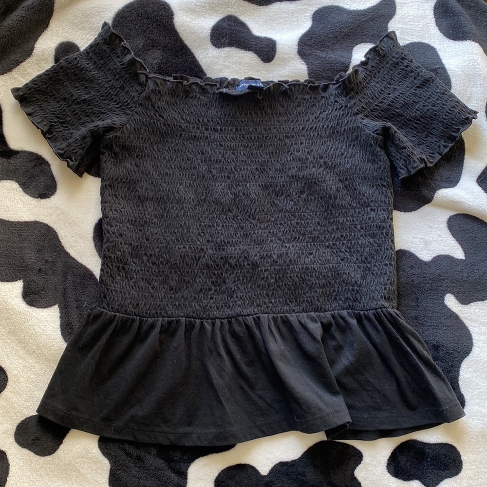 American Eagle Off The Shoulder Peplum Top